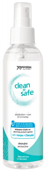 Joydivision Clean 'n' Safe Toycleaner 100 ml Flasche Vorne