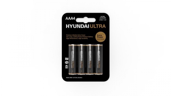Hyundai Ultra Alkaline AAA4 LR03 1.5V Batterien