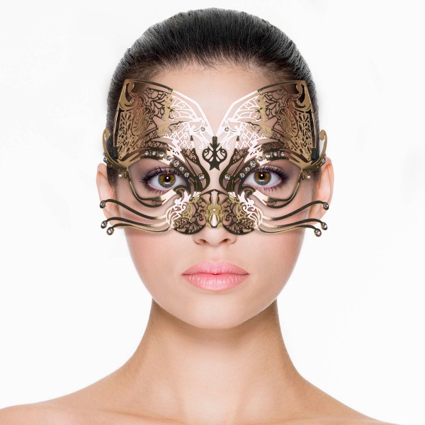 EasyToys – Durchbrochene venezianische Maske Cat Gold