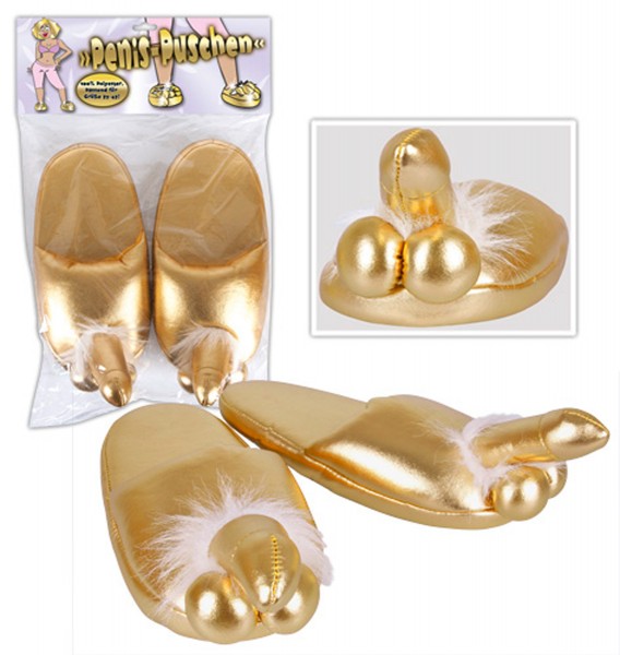 You2Toys Penis Puschen (funny Pantoffeln) Gold