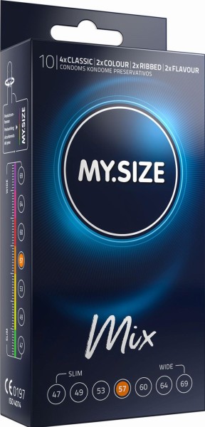 MY SIZE MIX 57 mm Kondome 10 Stück
