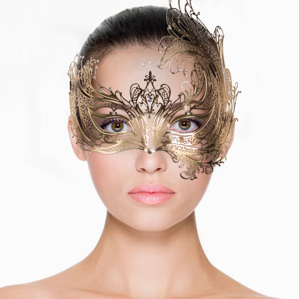 EasyToys – Durchbrochene venezianische Maske - Gold
