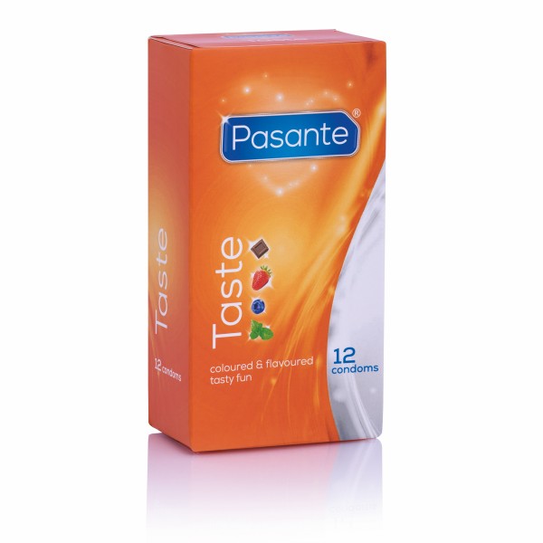 Pasante Taste Kondome mit Geschmack 12 Stück Vorne