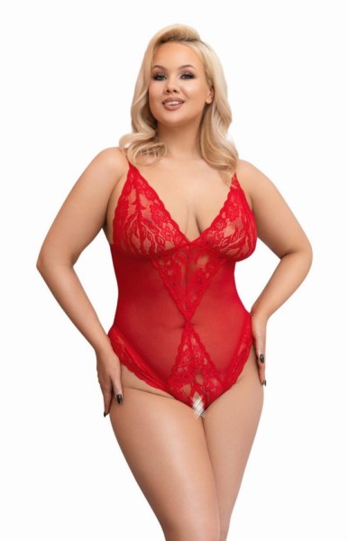 Cottelli Collection Bodysuit ouvert Rot