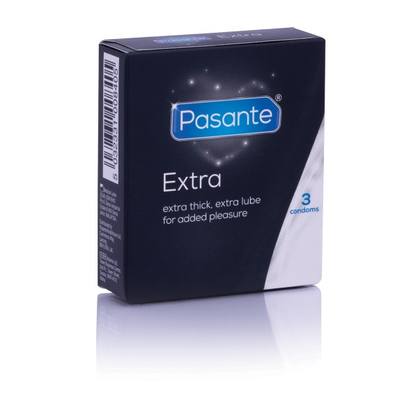 Pasante Extra Kondome Extra Stark 3 Stück Vorne