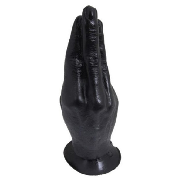 All Black Dildo-Hand (fisting) Schwarz - 20 cm