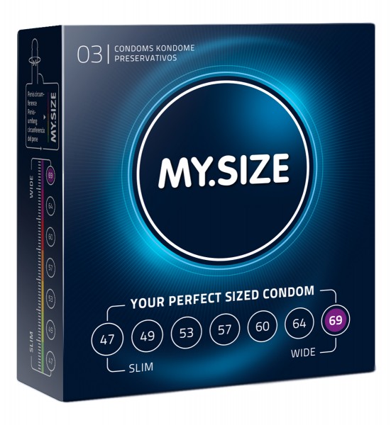 69 MY SIZE Kondome nach Maß (⌀ 69mm) Länge 22 cm
